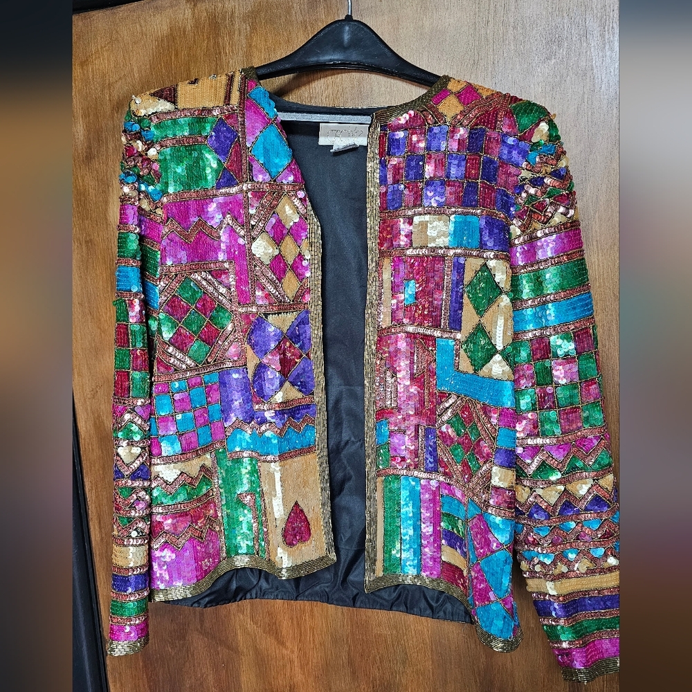 Nordstrom Sequin Evening Dinner Trophy Jacket
